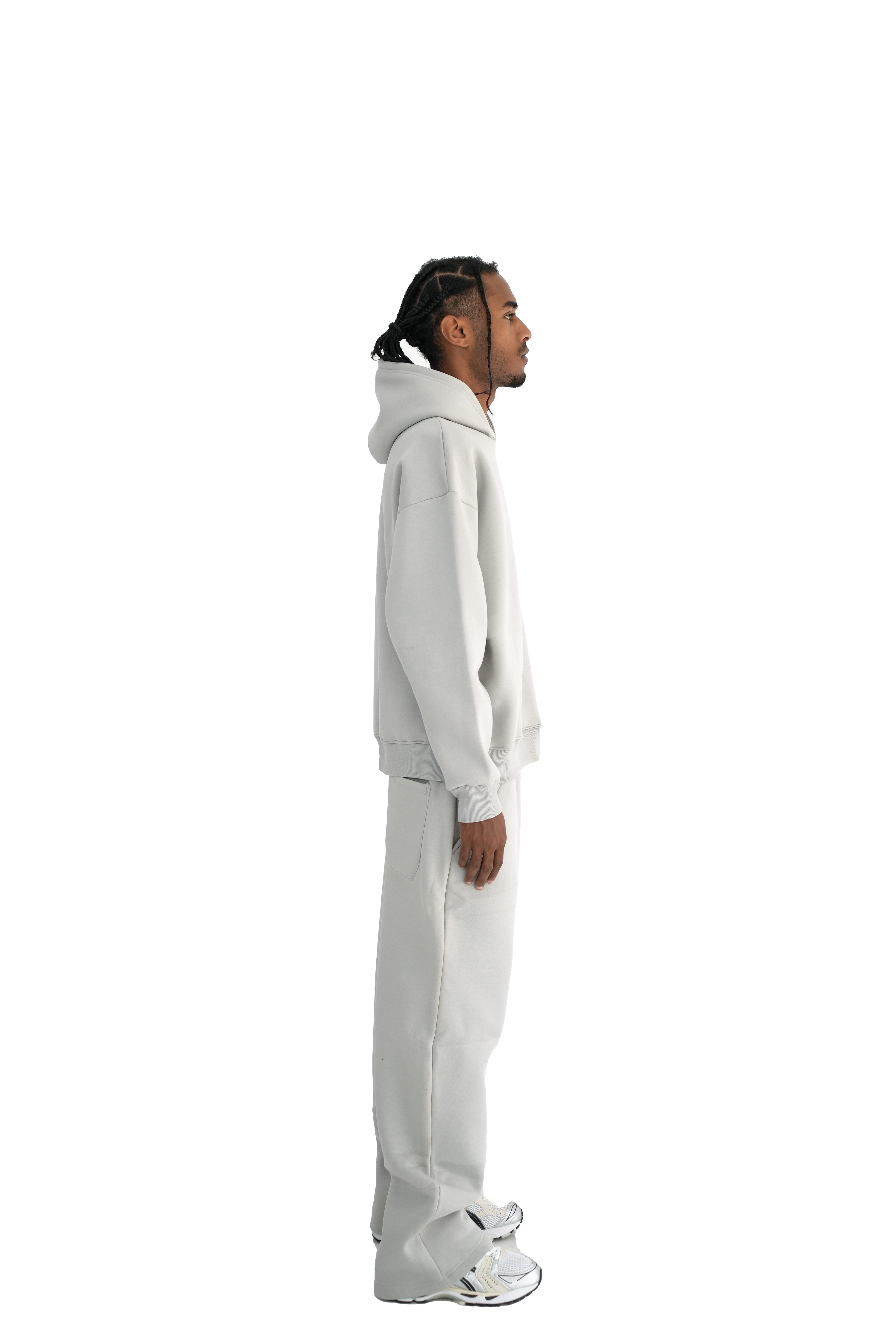 Blank Hoddie - Light Grey