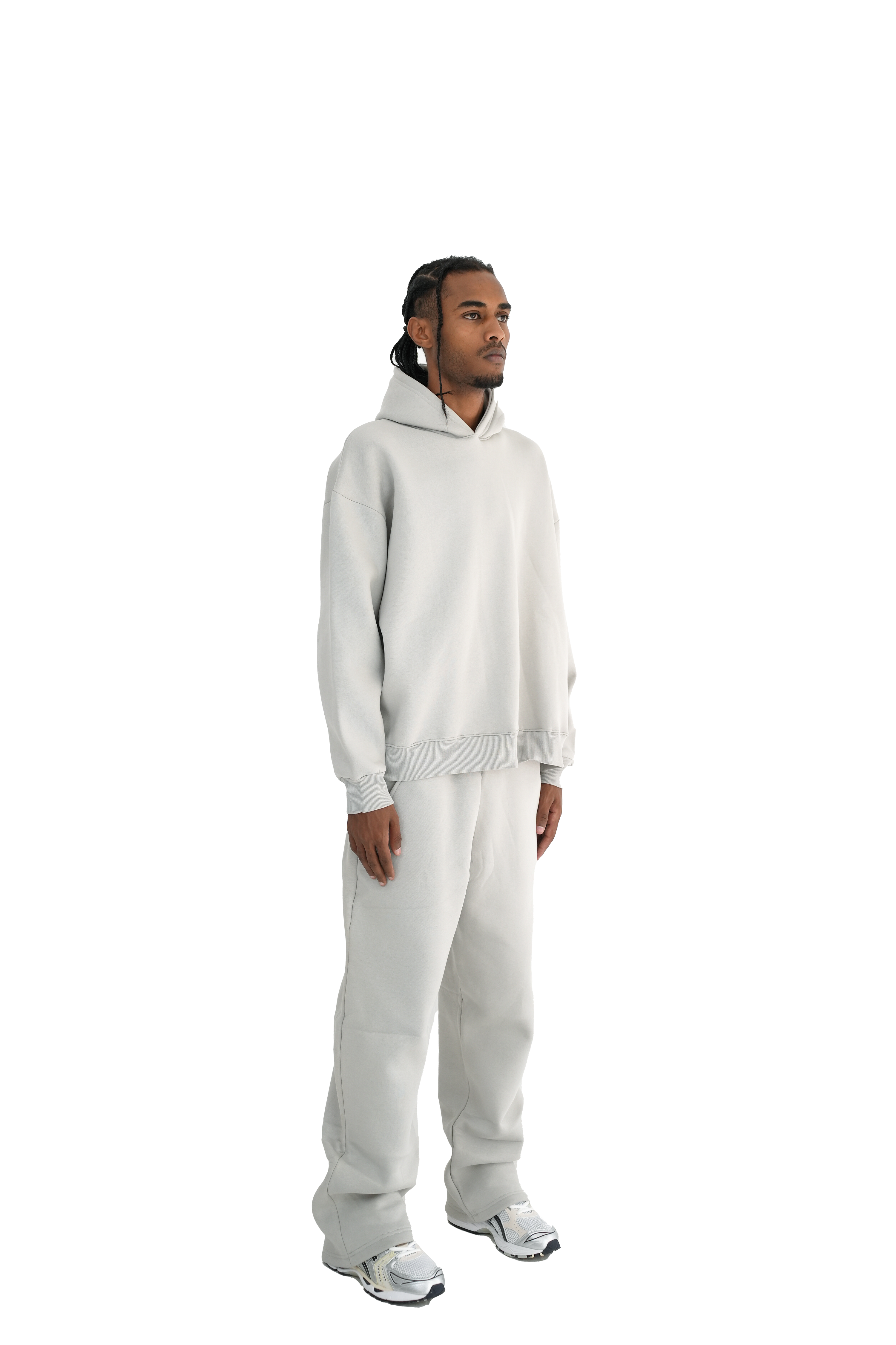 Blank Hoddie - Light Grey