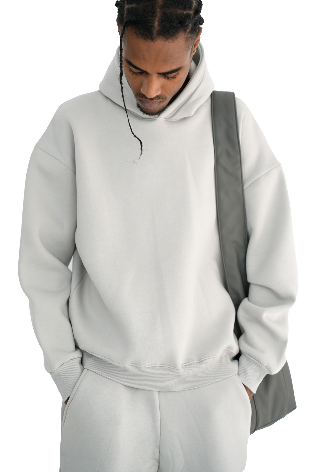 Blank Hoddie - Light Grey