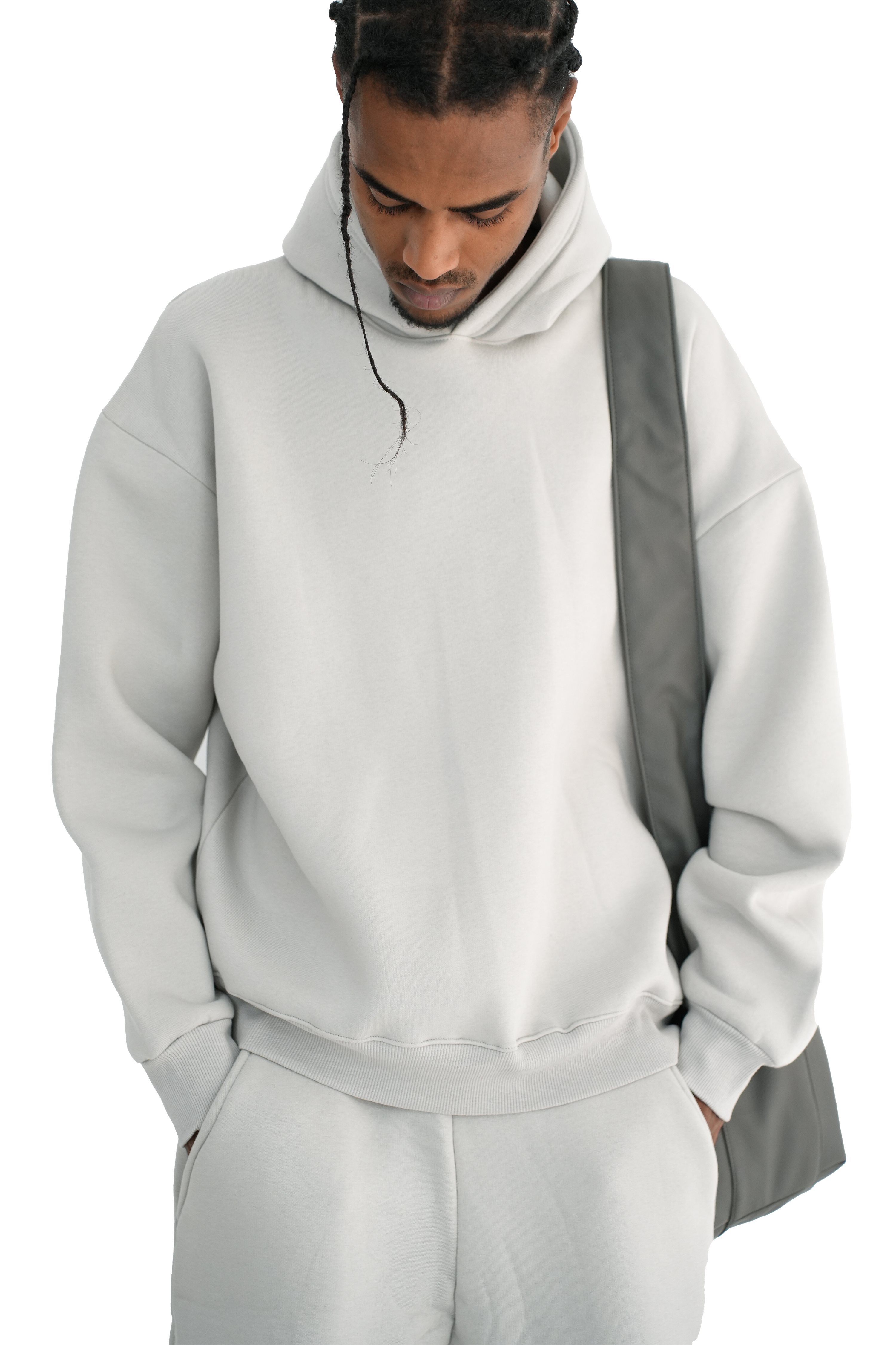 Blank Hoddie - Light Grey