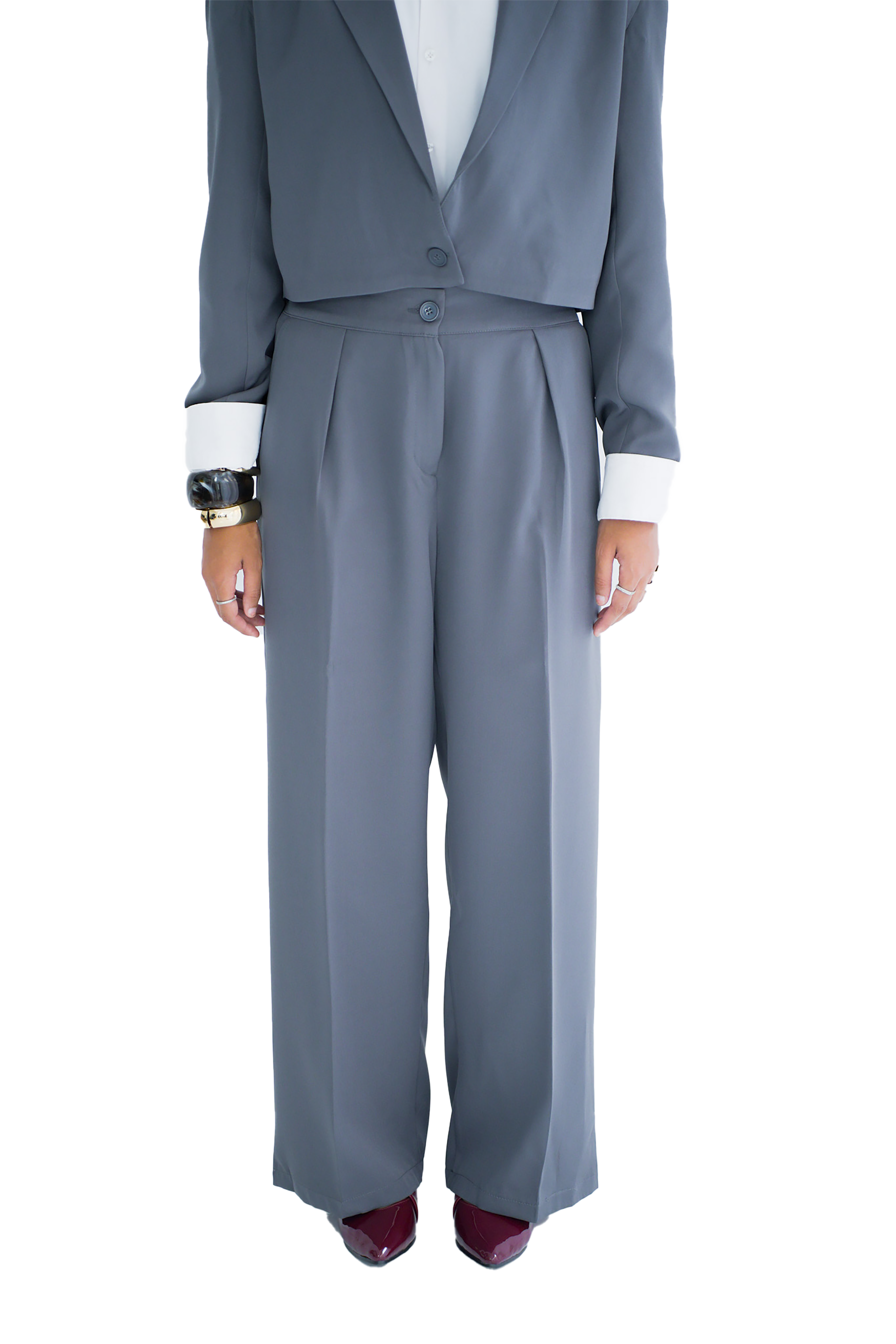 Pleated pants - Grey