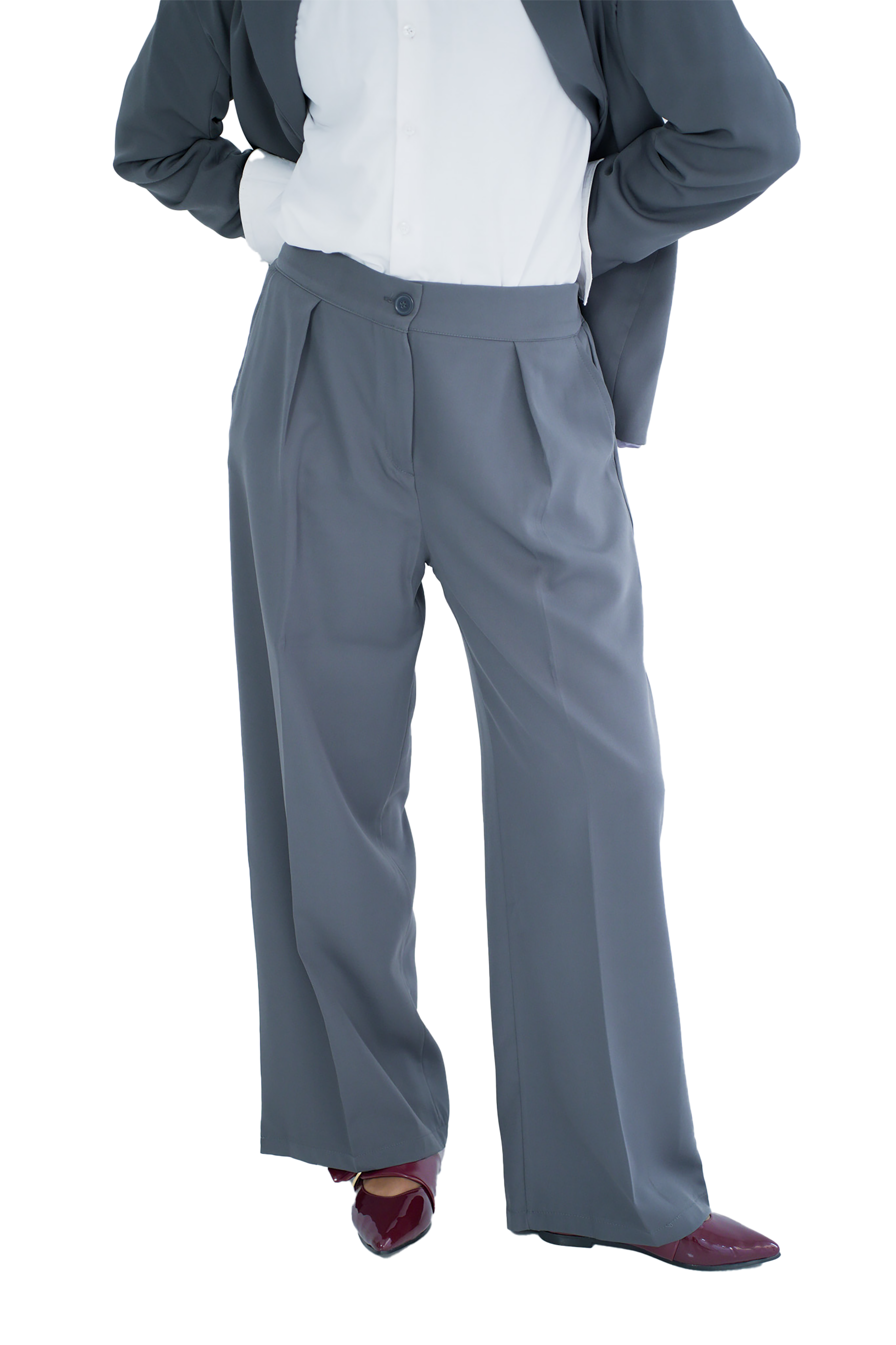 Pleated pants - Grey