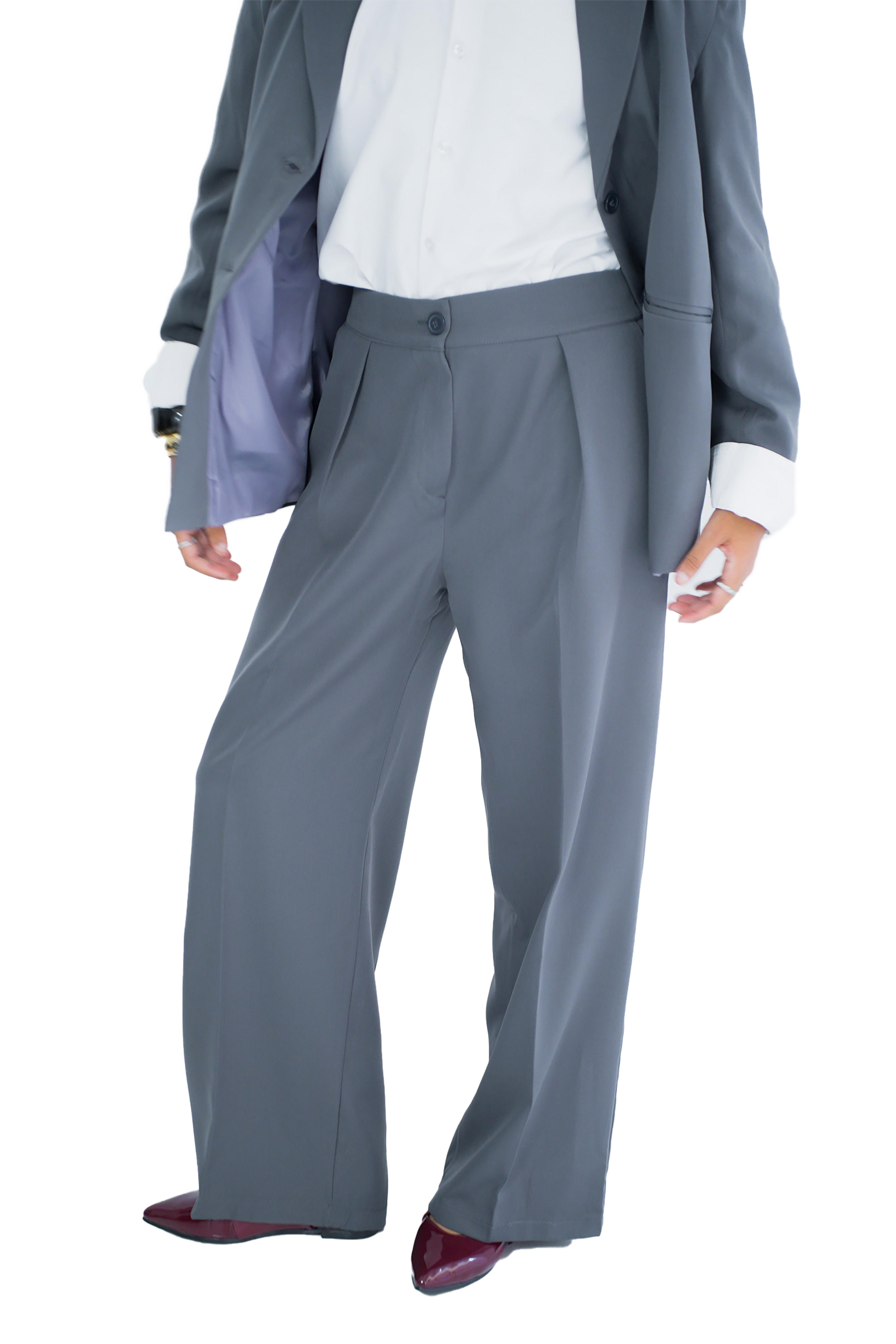 Pleated pants - Grey