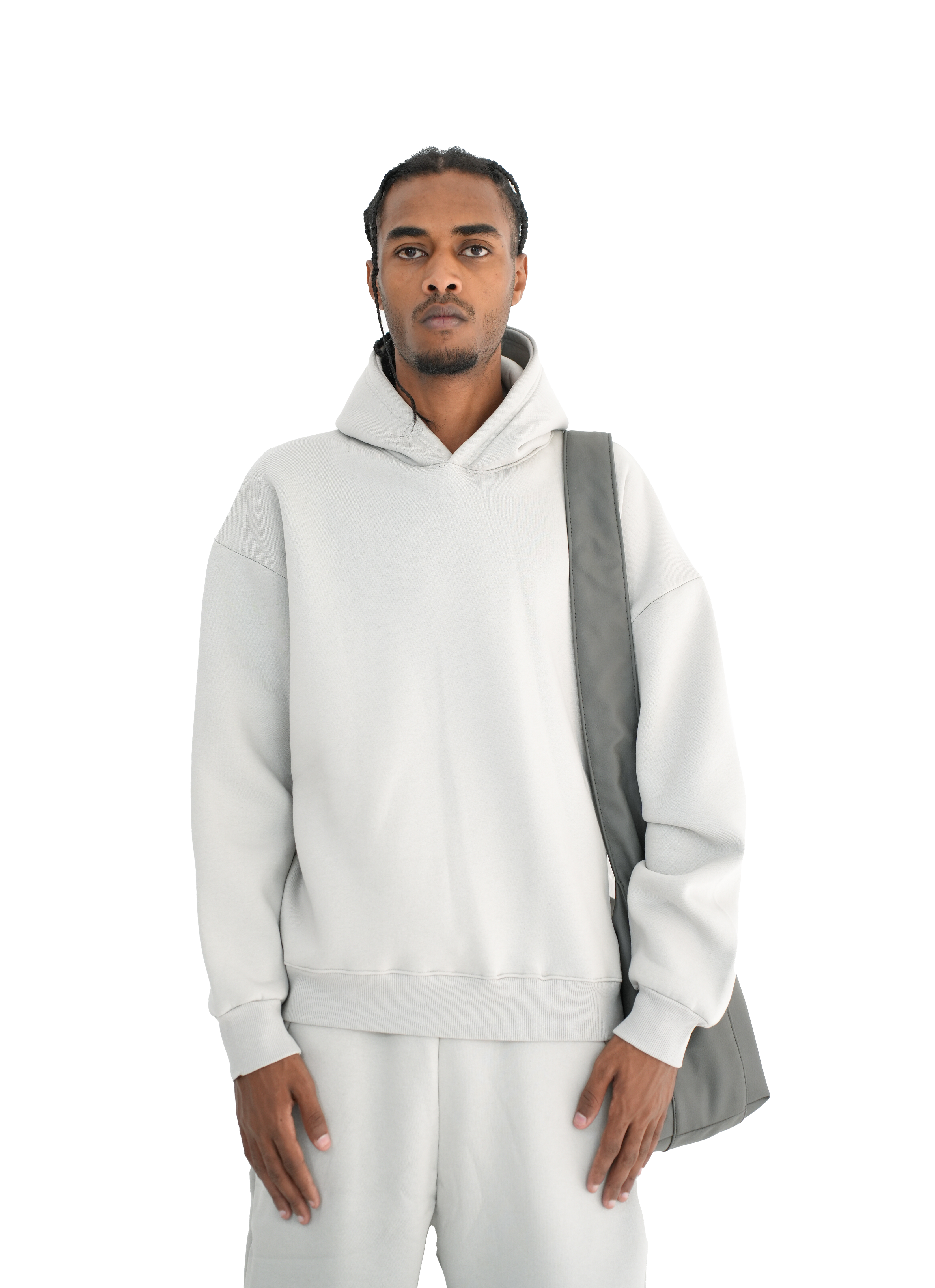 Blank Hoddie - Light Grey