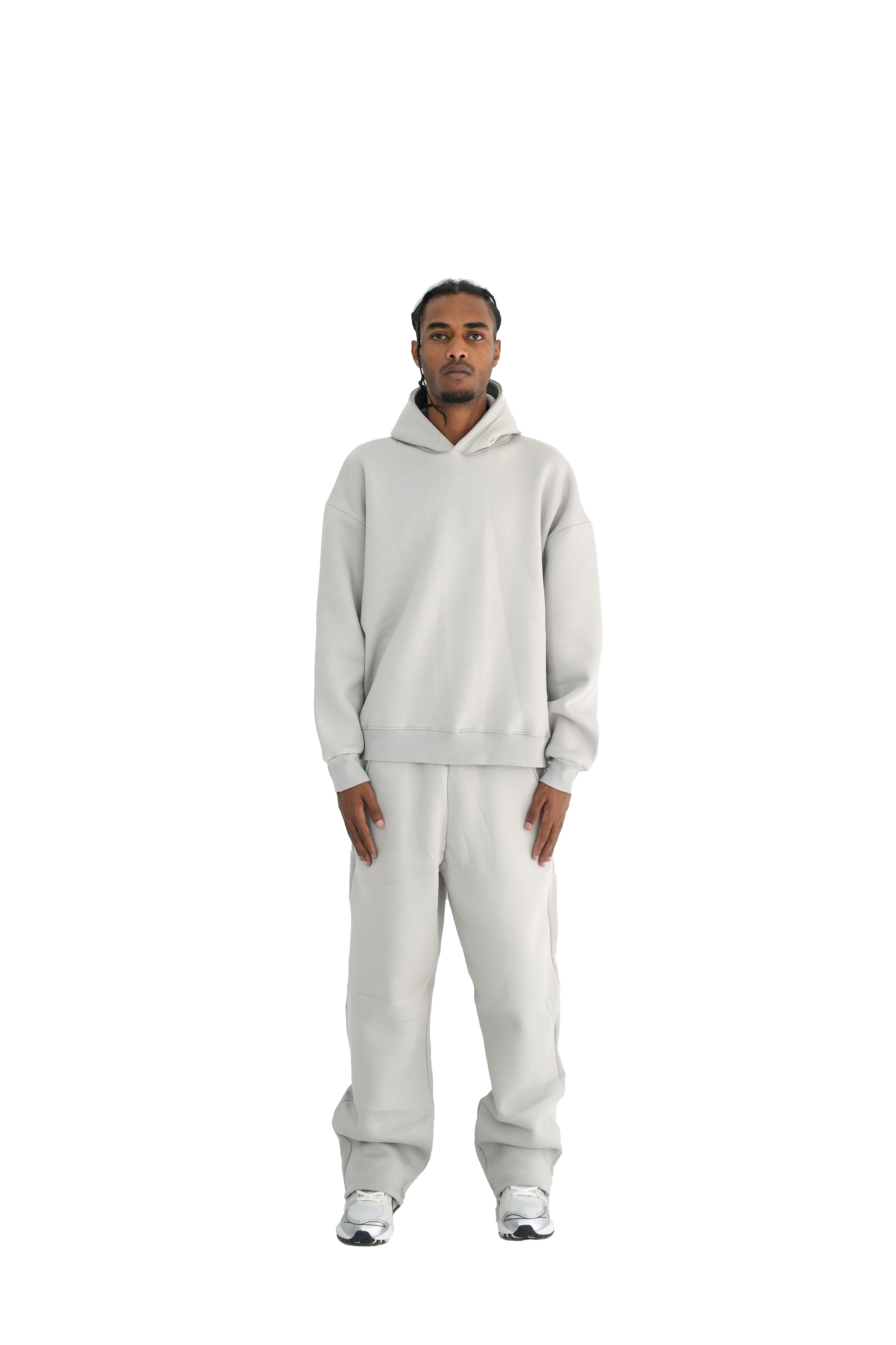 Blank Hoddie - Light Grey