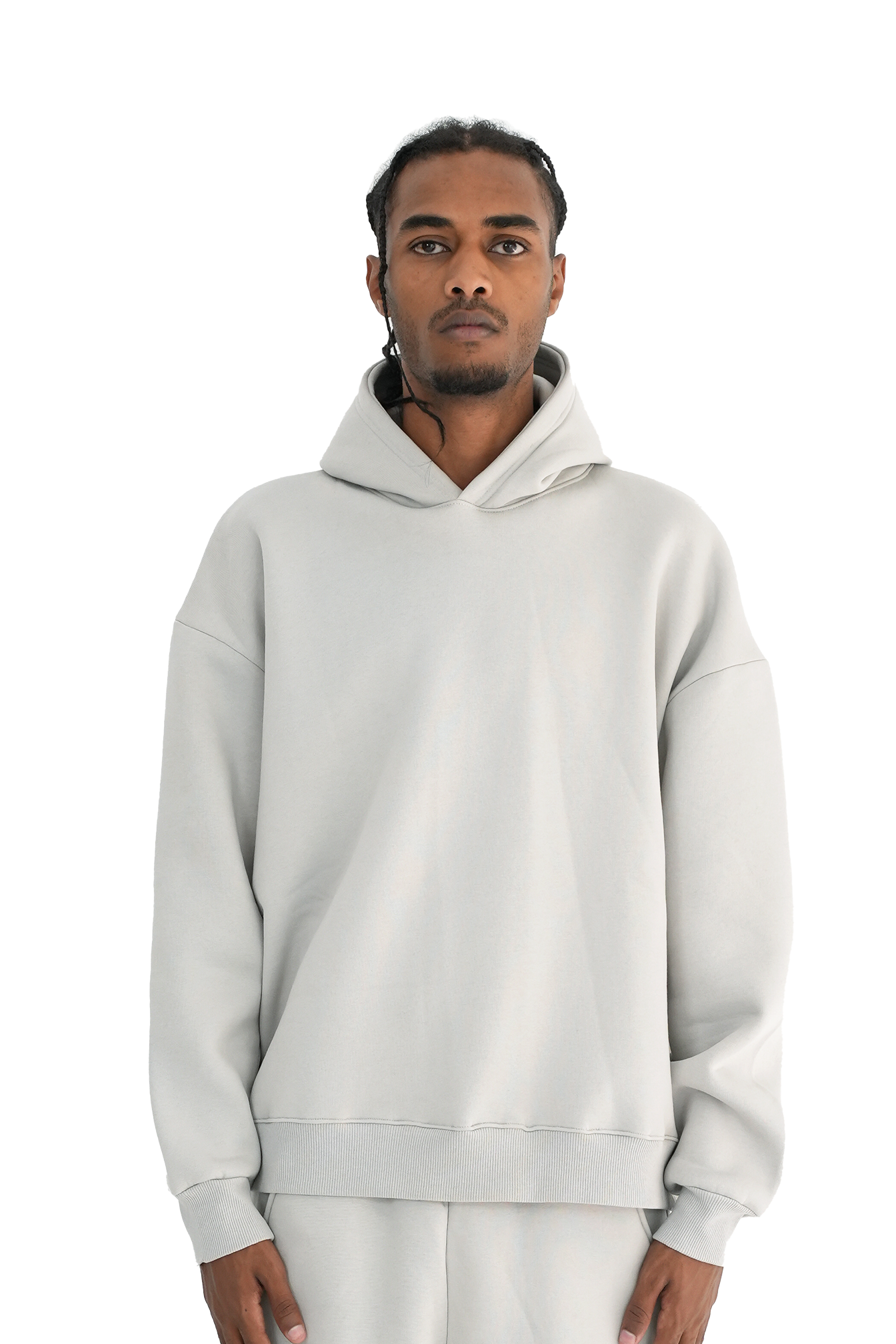 Blank Hoddie - Light Grey